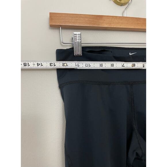 Nike Women's Training Running Athleisure Fly Victory Black Crop Mesh Tight S - Picture 11 of 14